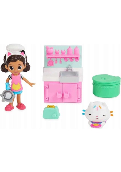 Gabby's Poppenhuis Figürlü Mutfak Seti 6066483 Kız Erkek Çocuk Oyuncak Eğitici Oyuncaklar fiyatları
