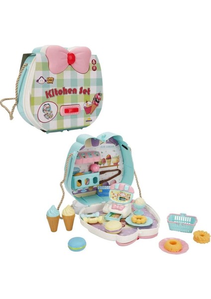 Mutfak Set Tatlı Yapım Seti Plstk Çanta Kız Erkek Çocuk Oyuncak Eğitici Oyuncaklar