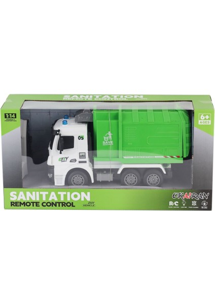 YJ-117-1 Kumandalı Şajzlı Çöp Kamyonu Kız Erkek Çocuk Oyuncak Eğitici Oyuncaklar