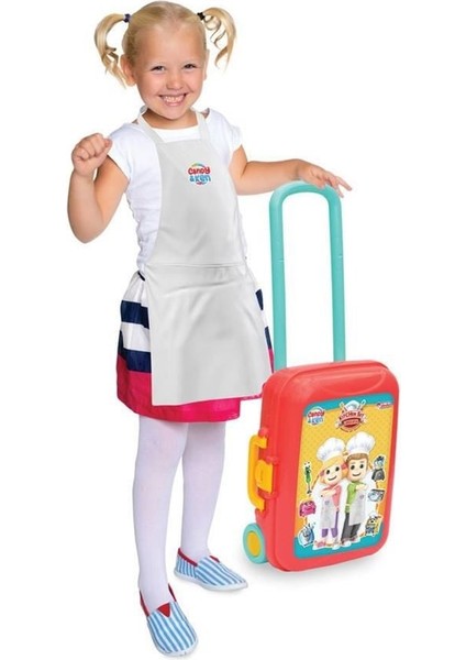 Candy & Ken Mutfak Set Bavulum Çekçek Bavul Kız Erkek Çocuk Oyuncak Eğitici Oyuncaklar