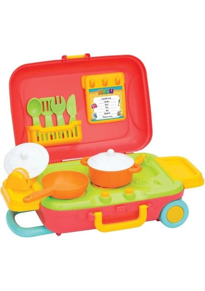 Candy & Ken Mutfak Set Bavulum Çekçek Bavul Kız Erkek Çocuk Oyuncak Eğitici Oyuncaklar fiyatları