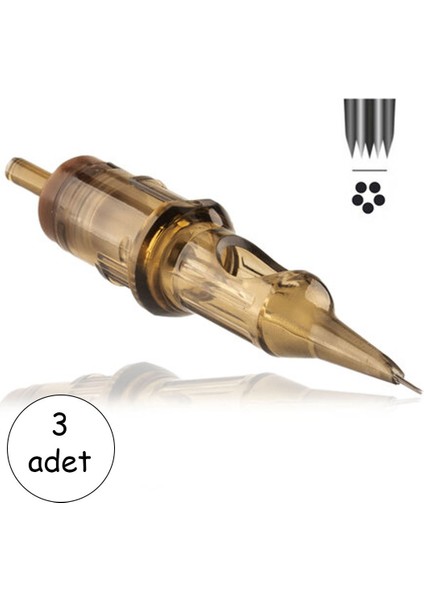 Kartuş Dövme Iğnesi 5rl 3’lü Set – Çizgi Iğnesi #1205RL - Round Liner Cartridge Tattoo Needle