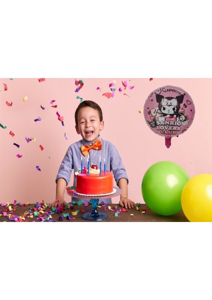 Folyo Balon Kuromi Temalı 45 cm Pembe Kuromi Doğum Günü Folyo Balon modelleri