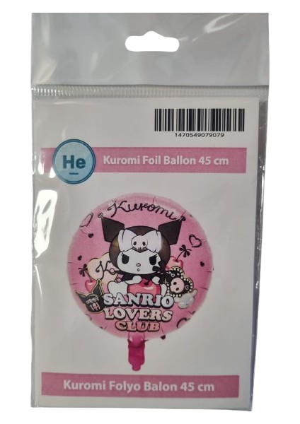 Folyo Balon Kuromi Temalı 45 cm Pembe Kuromi Doğum Günü Folyo Balon fırsatları