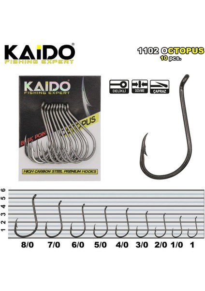 Octopus Beak 1102BN Olta Iğnesi