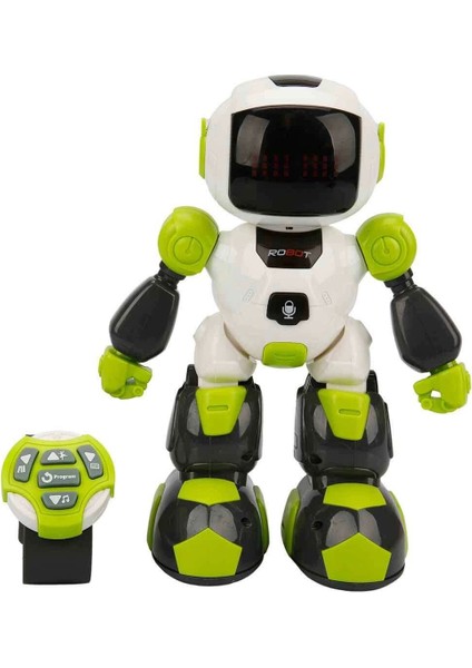 Sesli ve Işıklı Uzaktan Kumandalı Programlanabilir Robot Kız Erkek Çocuk Oyuncak Eğitici Oyuncaklar