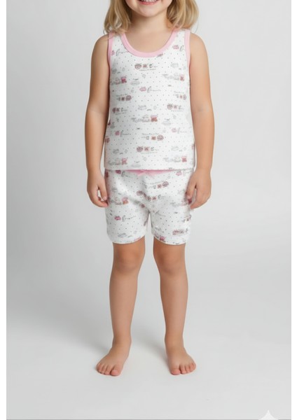 2'li Çocuk Pamuklu Atlet ve Boxer Külot Seti | Alerji Yapmayan %100 Pamuk Askılı Atlet | Nefes Alan Rahat Kumaş – Renkli ve Desenli Modeller