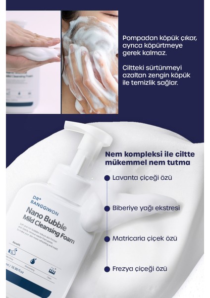 Gözenek Arındırıcı, Derinlemesine Temizlik Ve Ferahlatıcı Etki Kabarcık Yüz Temizleme Köpüğü 500 Ml fiyatları