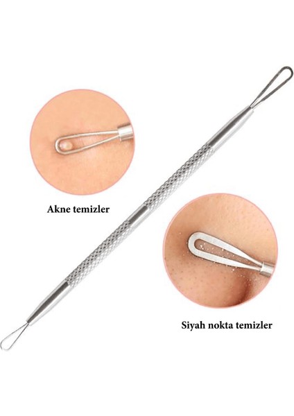 Paslanmaz Çelik Siyah Nokta Sivilce Ve Akne Temizleyici Set 3'lü Kit ( Lisinya ) fırsatları