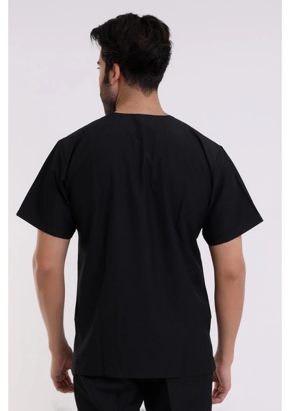 Zarf Yaka Erkek Likralı Tek Üst - 6403 Siyah fiyatları