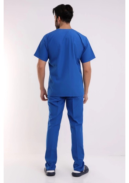 Zarf Yaka Erkek Likralı Takım - 6411 Saks Mavi fiyatları