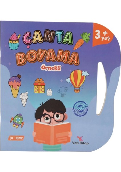 Çanta Kitap Boyama Kitabı Örnekli Kız Erkek Çocuk Oyuncak Eğitici Oyuncaklar