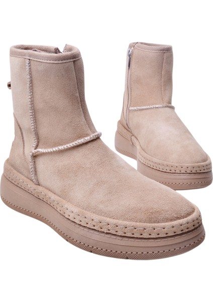 Kadın Nubuk Deri Fermuarlı Bot 26105251K modelleri