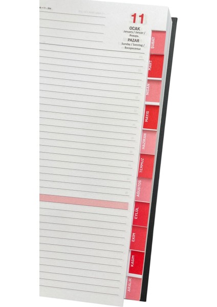 Suni Deri Seperatörlü Günlük Ajanda 17*24 fiyatları