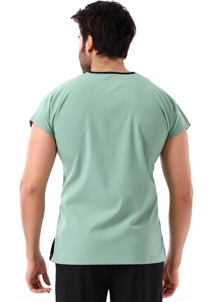 Bflex Unisex Likralı Yarasa Kol Tek Üst - 6428 Çağla Yeşili modelleri