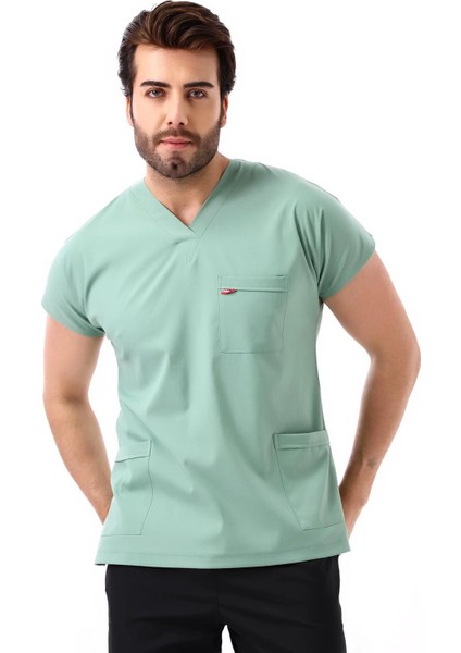 Bflex Unisex Likralı Yarasa Kol Tek Üst - 6428 Çağla Yeşili fırsatları