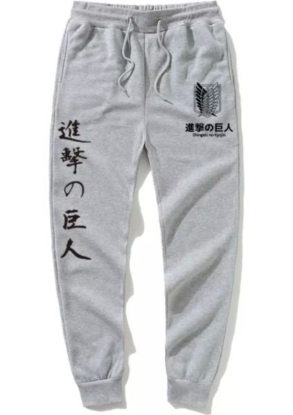 Punıx Kıds Özel Tasarım Titan Kanat Motto Baskılı %100 Pamuk 3 Iplik Kışlık Erkek Çocuk Eşofman Altı