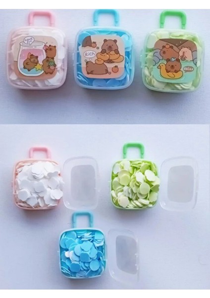 Capybara Figürlü Mini El Sabunu | Bavul Tasarımlı Tek Kullanımlık Köpük Sabun – Hijyenik & Pratik indirimleri