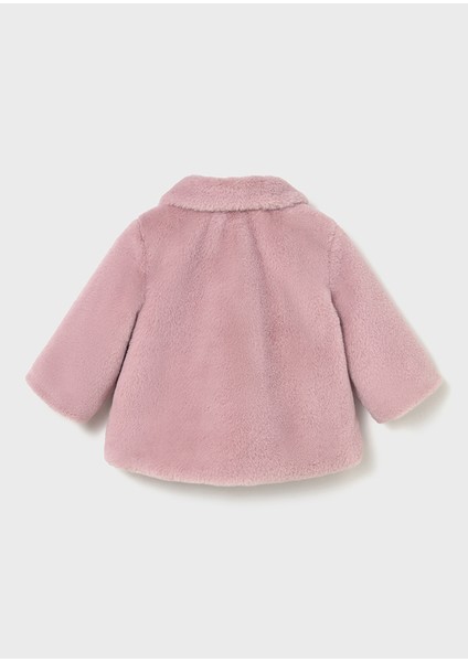 2434-49 Kız Bebe Pembe Pelüş Mont modelleri