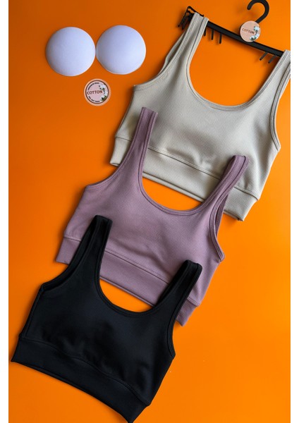 Zaphir 4'lü | Siyah, Taş Gri, Mürdüm, Yeşil Destekli Büstiyer Bra Ribana Kadın Büstiyer-Sütyen 64A32 fiyatları