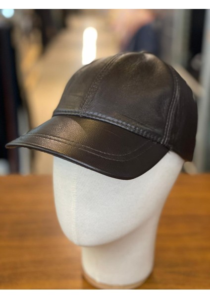 %100 Deri Kışlık Erkek Cap Şapka