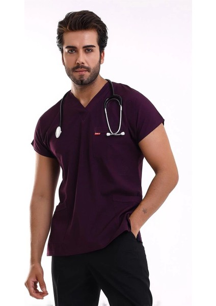 Bflex Unisex Likralı Yarasa Kol Tek Üst - 6409 Mürdüm fiyatları