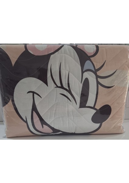 Lisanslı Disney Çocuk Yatak Örtüsü Takımı Tek Kişilik Minnie Garden Pembe fiyatları