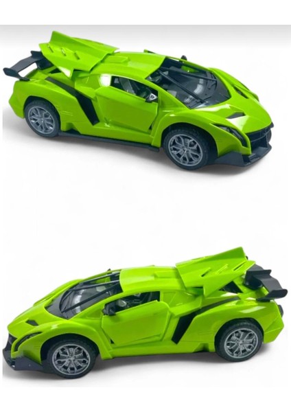 Vardem Uzaktan Kumandalı Şarjlı ve Işıklı 1:18 Full Fonksiyon Kapı ve Motor Kapağı Açık Spor Araba