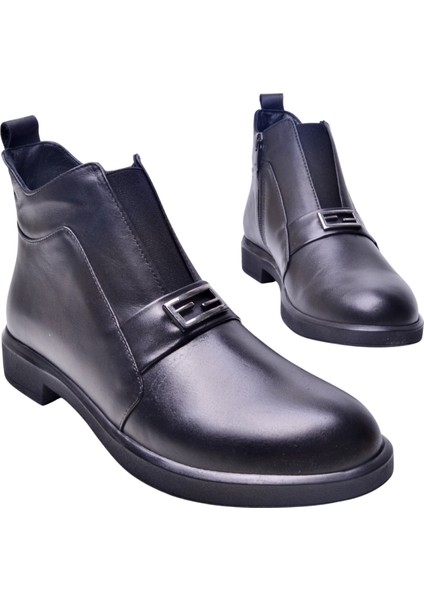 Kadın Deri Kısa Bot 26103457K modelleri