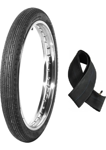 18 Jant 2.50-18 Tube Type (Iç Lastikli) 6pr (6 Kat) F (Ön) Extreme Motosiklet Dış Lastiği + Krt Iç Lastik Seti (2025)