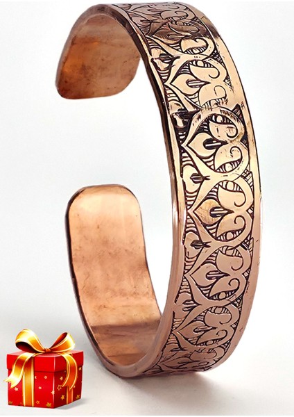 El Yapımı Ayarlanabilir Saf Bakır Bileklik Seti, Bakır Bilezik BB-324