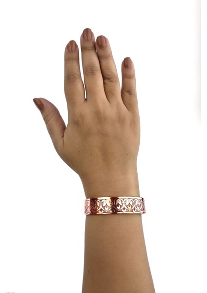 El Yapımı Ayarlanabilir Saf Bakır Bileklik Seti, Bakır Bilezik BB-324 fırsatları