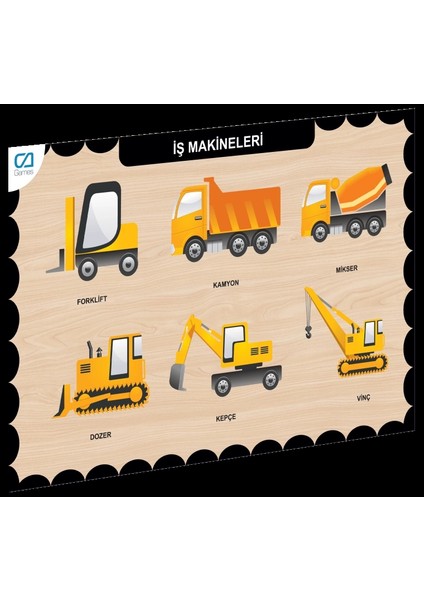 Bfs CAAHS-3209 Ca Games Ahşap Iş Makineleri Bul-Tak