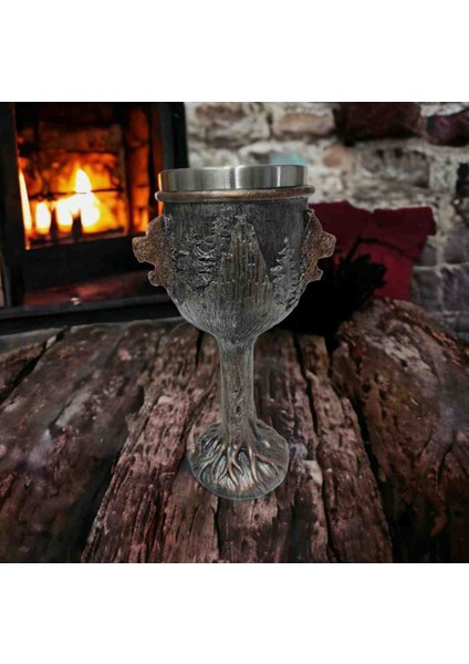 Kamp Doğa Bardağı Paslanmaz Çelik Ayı Görünümlü Tasarım Kadeh Bardak 1 Adet fırsatları