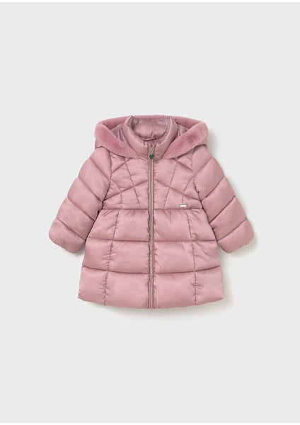 2436-54 Kız Bebe Pembe Uzun Mont modelleri