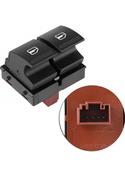 Skoda Yeti 2010-2018 Uyumlu Sol Ön Kapı Ön Camları Açma Düğmesi Ikili 1Z0959858