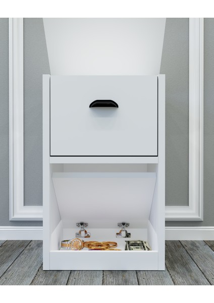 Iki Gizli Bölmeli Mdf Komodin,kurulu Gönderilir,montaja Gerek Yok