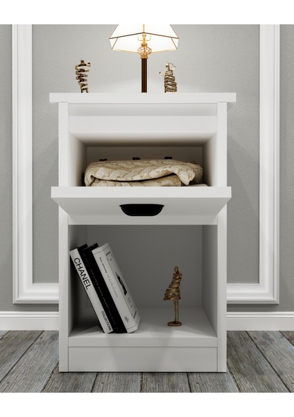 Iki Gizli Bölmeli Mdf Komodin,kurulu Gönderilir,montaja Gerek Yok