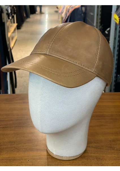 %100 Deri Kışlık Erkek Cap Şapka