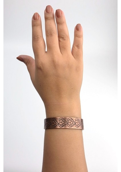 El Yapımı Ayarlanabilir Saf Bakır Bileklik Seti, Bakır Bilezik BB-325 fırsatları