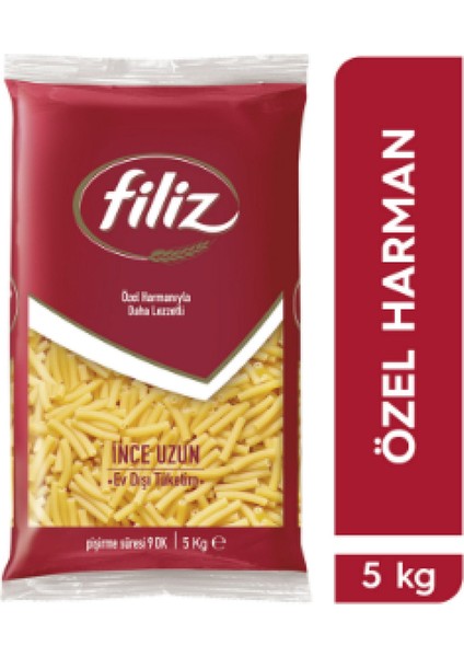 Techmrt Filiz - Makarna Ince Uzun (2 x 5 Kg) Filiz