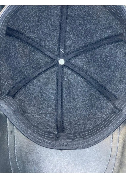 %100 Deri Kışlık Erkek Cap Şapka