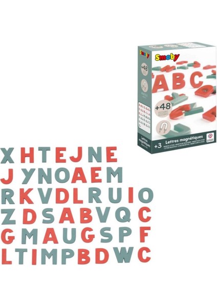 Smoby Manyetik Harfler 48 Parça Kız Erkek Çocuk Oyuncak Eğitici Oyuncaklar