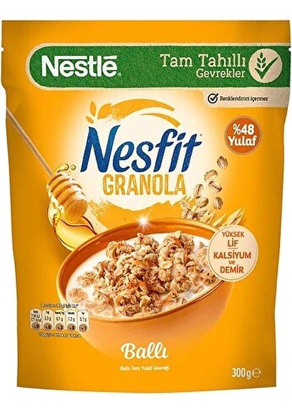 Nesfit Granola Ballı ve Kabak Çekirdekli Turna Yemişli 300 gr 2 Li Paket fiyatları
