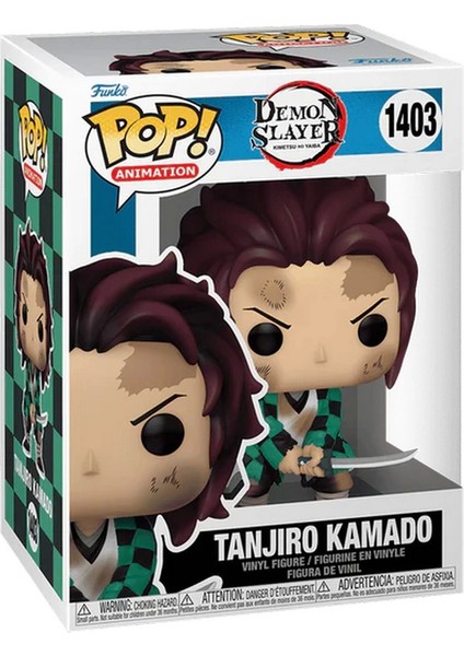 Funko Pop Animation: Demon Slayer - Tanjiro Kamado (Training) Kız Erkek Çocuk Oyuncak Eğitici Oyunca