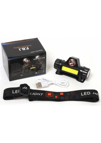 F-3434 Şarjlı Mıknatıslı Kafa Feneri - Lisinya modelleri