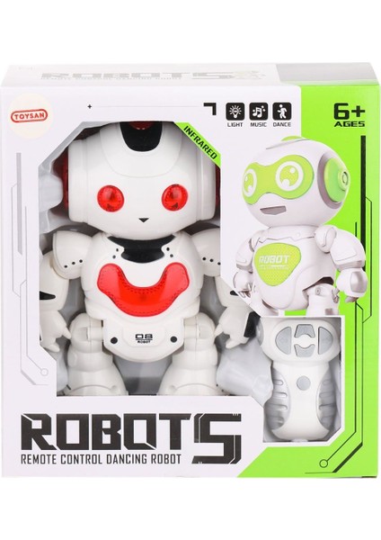 J608-1 Kumandalı Dans Eden Robot -Toysan Oyuncak Kız Erkek Çocuk Oyuncak Eğitici Oyuncaklar
