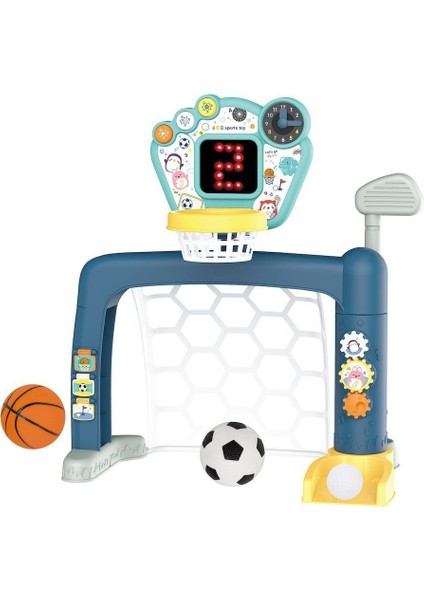 BAO-1908C Futbol, Basket ve Golf Oyun Seti -Vardem Kız Erkek Çocuk Oyuncak Eğitici Oyuncaklar
