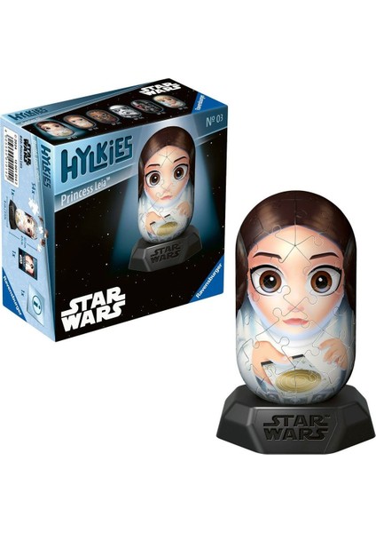 010142 Hylkies Star Wars - Prenses Leia 54 Parça Puzzle - No:03 - Ravensburger Kız Erkek Çocuk Oyunc