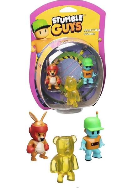 Pmı SG2220 Stumble Guys Figür Seti 3lü -Necotoys Kız Erkek Çocuk Oyuncak Eğitici Oyuncaklar modelleri